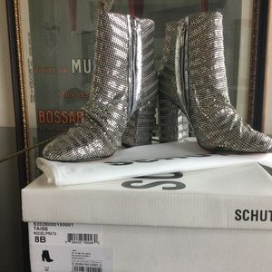 Schulz “Taise” Nickel Mesh Bootie - 8M